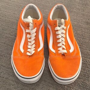 Vans Princeton Orange and White Athletic Shoes